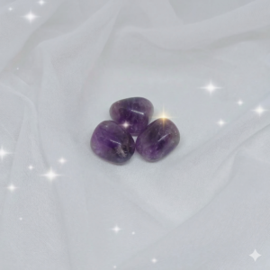 Trio de Sérénité : Lot de 3 Améthystes Polies