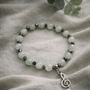 Le bracelet jade de Chine clé de sol