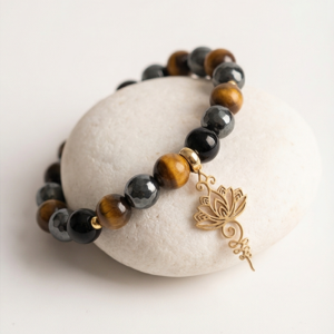 Bracelet triple protection Unalome