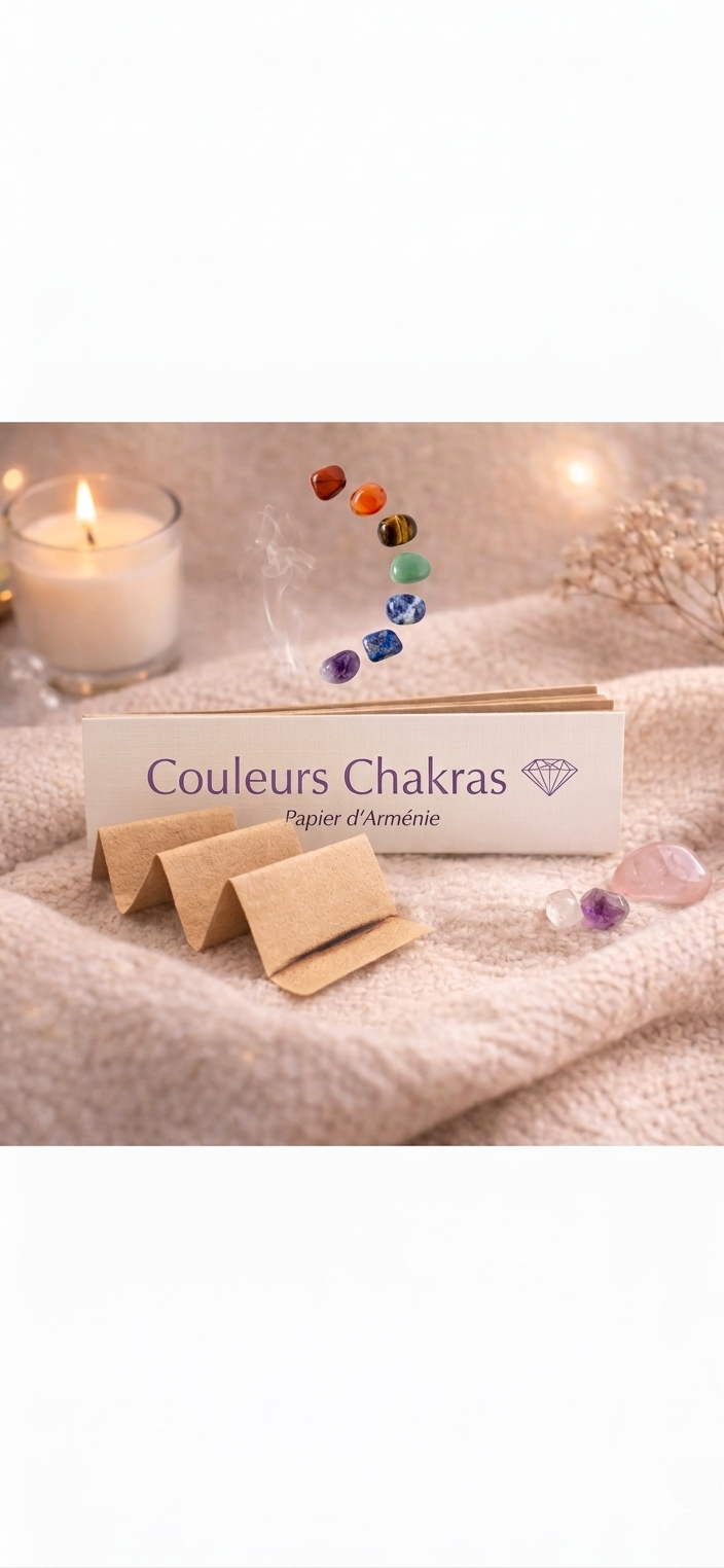 Papier d'Arménie carnet triple feuille original