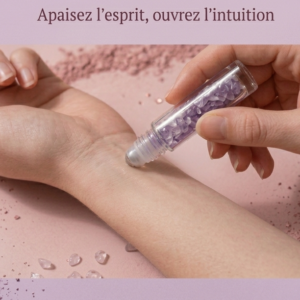 Roll-on Améthyste aux pierres naturelles