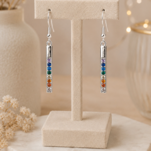 Boucles d'oreille 7 chakras