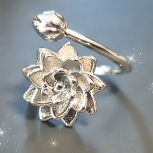 Bague ajustable Lotus