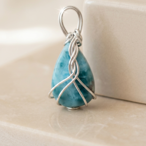 Pendentif Larimar Naturel